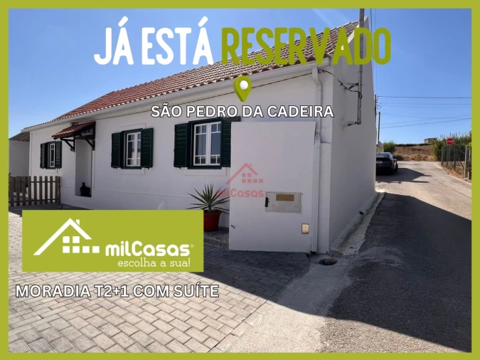 Moradia T2 para Venda em São Pedro da Cadeira