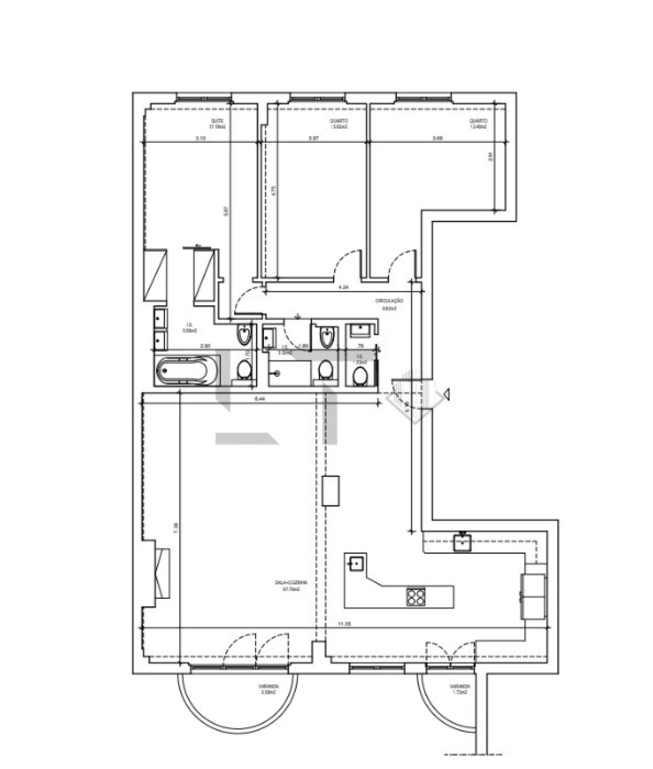 Apartamento T3 para Venda em São Vicente Foto 31