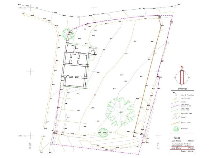 Terreno para Venda em São Brás de Alportel Planta 1