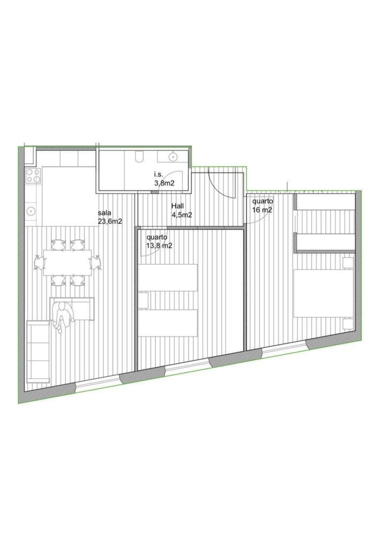 Apartamento T2 para Venda em Bonfim Foto 7