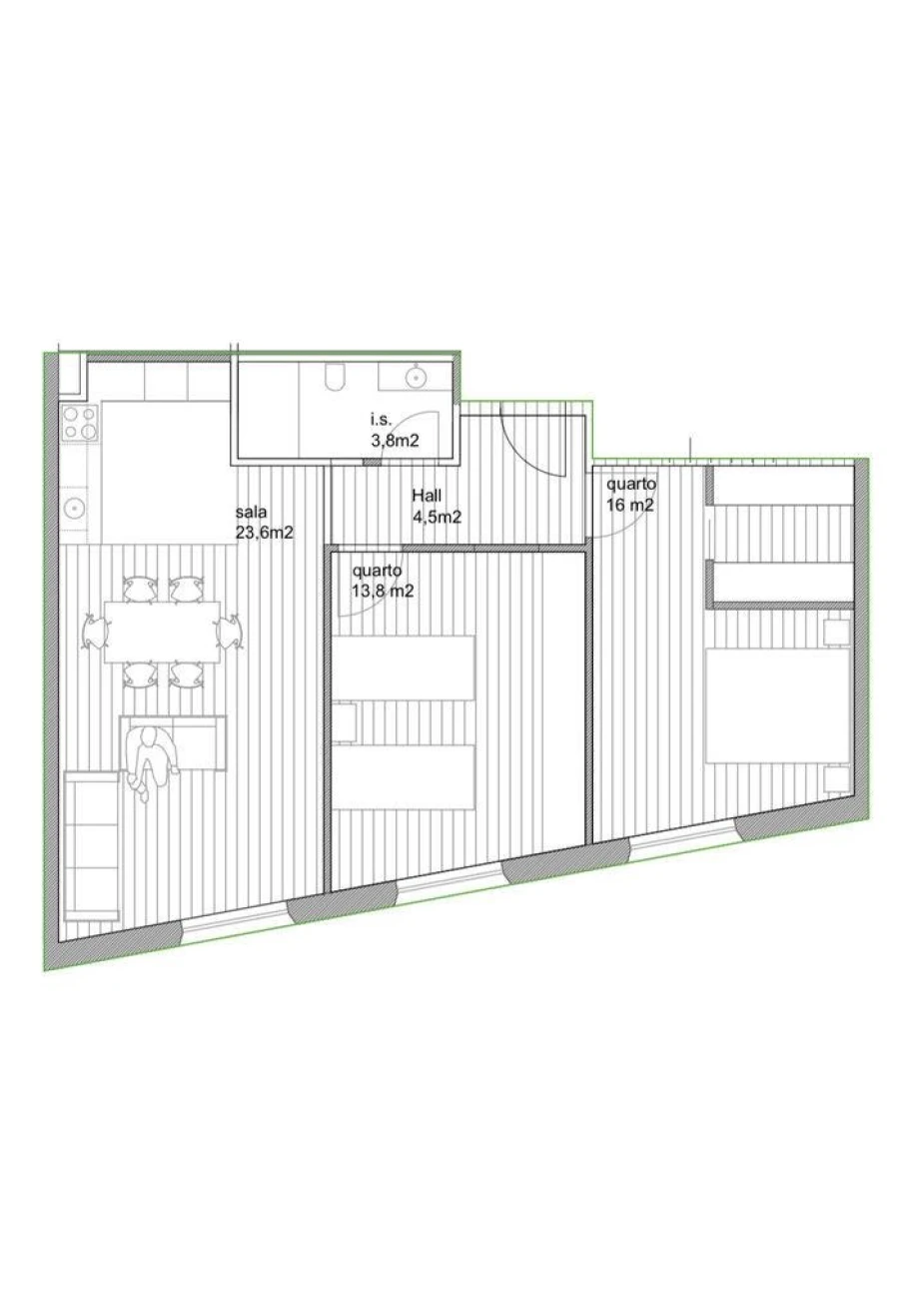 Apartamento T2 para Venda em Bonfim Foto 7