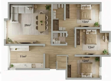 Apartamento T3 para Venda em União das Freguesias de Setúbal
