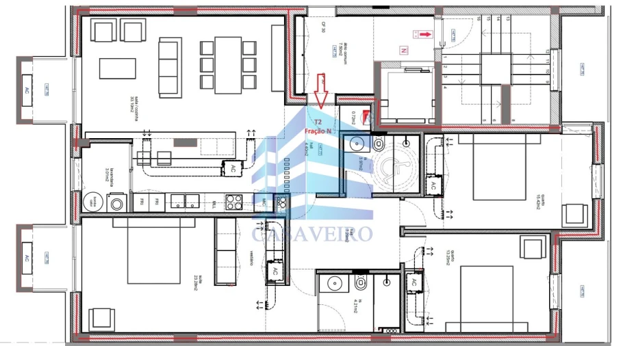 Apartamento T3 para Venda em São Bernardo Foto 9