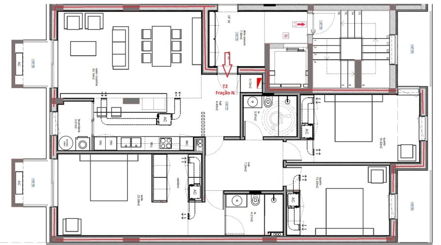 Apartamento T3 para Venda em São Bernardo Foto 22