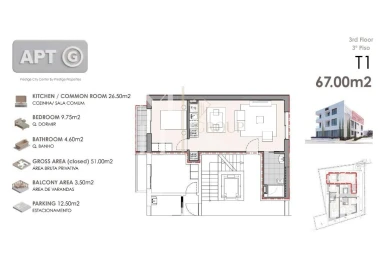 Apartamento T1 para Venda em Machico