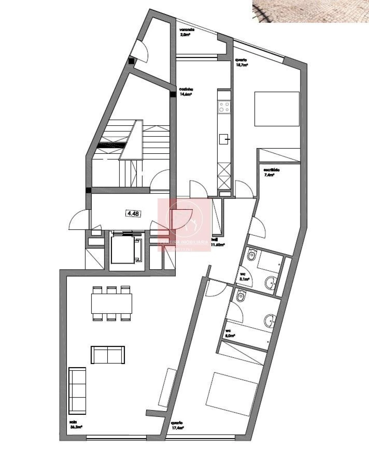 Apartamento T2 para Venda em Vila do Conde Foto 11