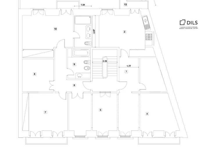 Apartamento T3 para Venda em Santo António Planta 1