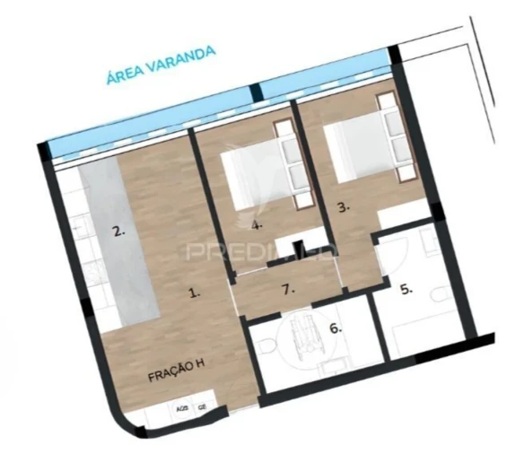 Apartamento T2 para Venda em Sines Foto 2