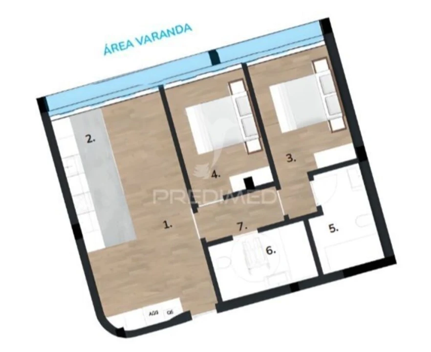 Apartamento T2 para Venda em Sines Foto 2