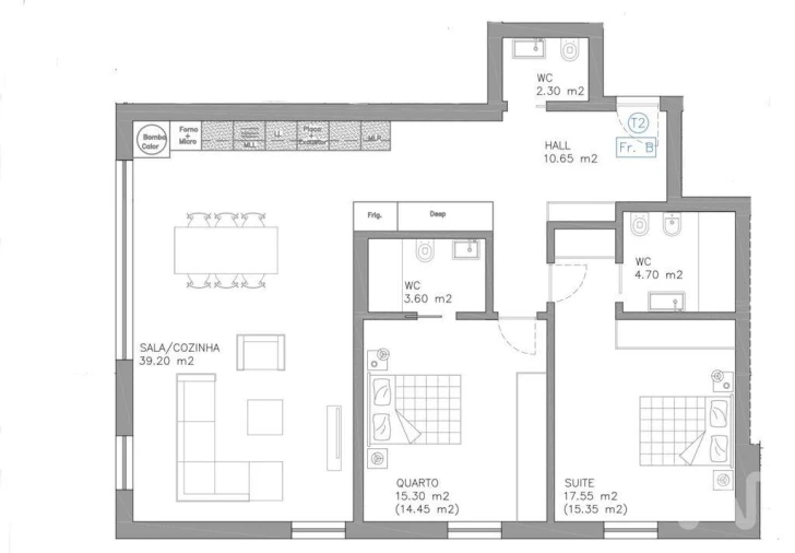 Apartamento T2 para Venda em Esgueira Foto 12