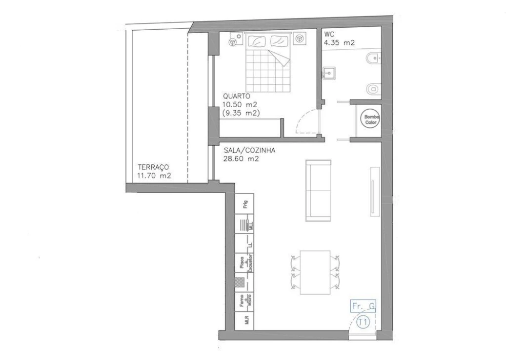 Apartamento T1 para Venda em Esgueira Foto 8