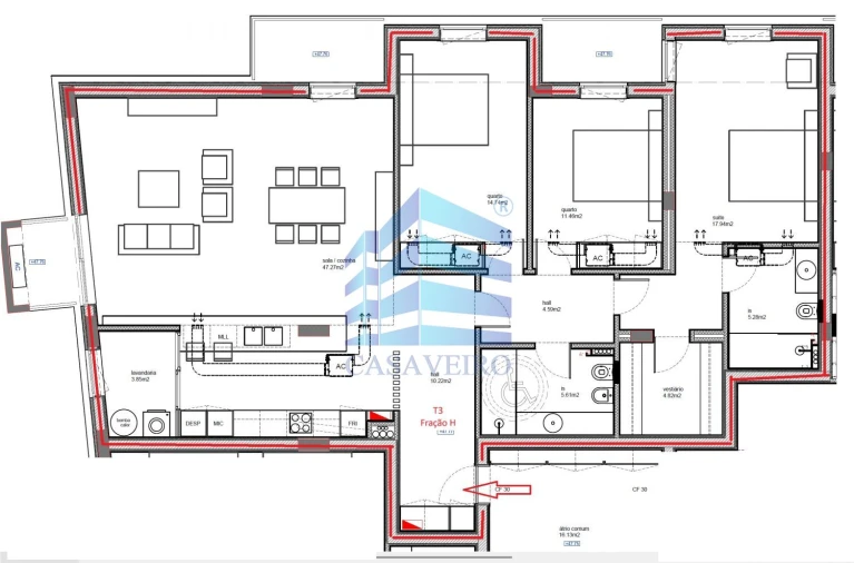 Apartamento T3 para Venda em São Bernardo Foto 21
