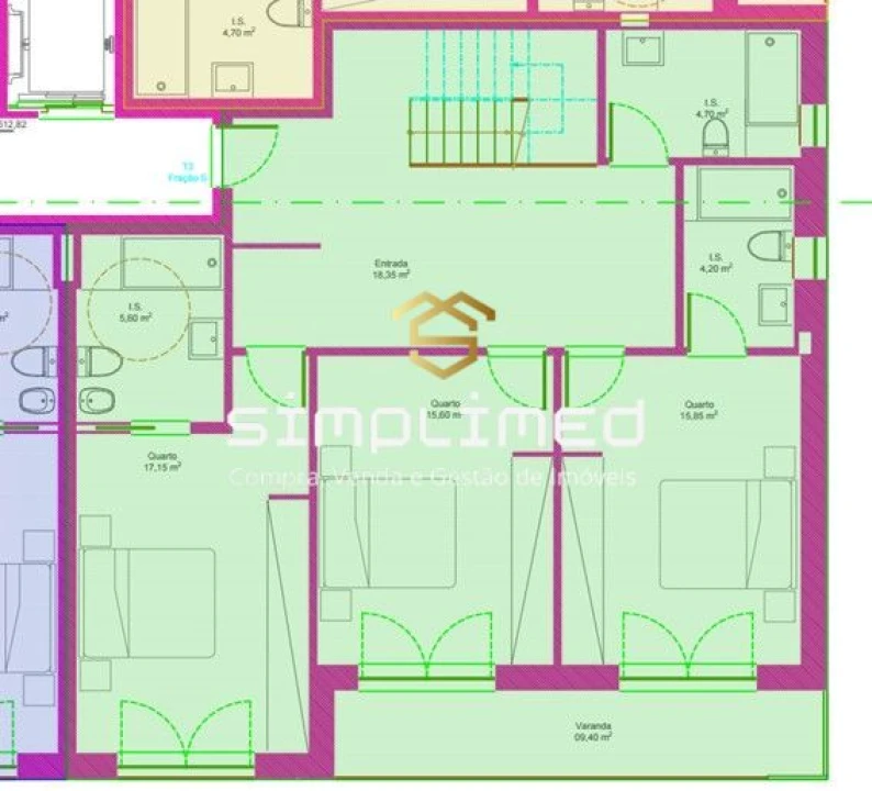 Apartamento T3 para Venda em Covilhã e Canhoso Foto 34