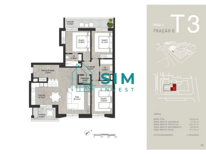 Apartamento T3 para Venda em Almancil Foto 34