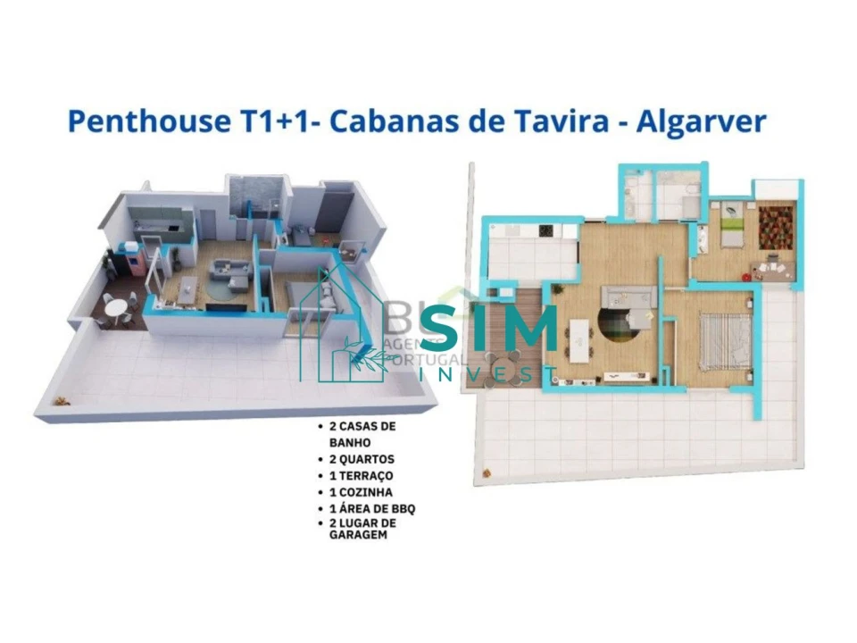 Apartamento T2 para Venda em Conceição e Cabanas de Tavira Foto 18