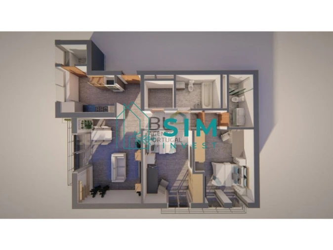 Apartamento T2 para Venda em Quelfes Foto 12