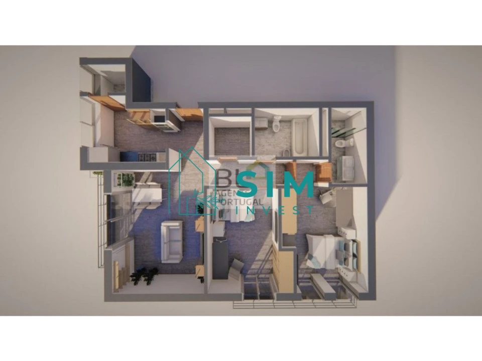 Apartamento T2 para Venda em Quelfes Foto 12