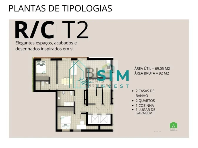 Apartamento T2 para Venda em Quelfes Foto 10