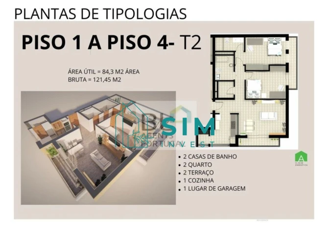 Apartamento T2 para Venda em Quelfes Foto 9