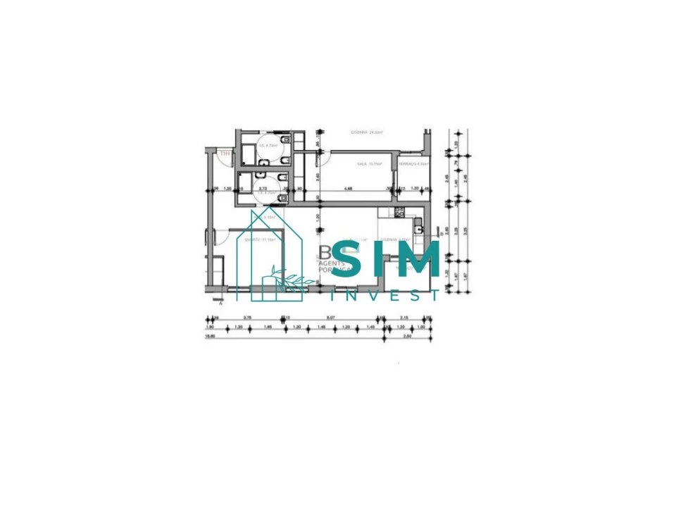 Apartamento T1 para Venda em Vila Real de Santo Antonio Foto 24