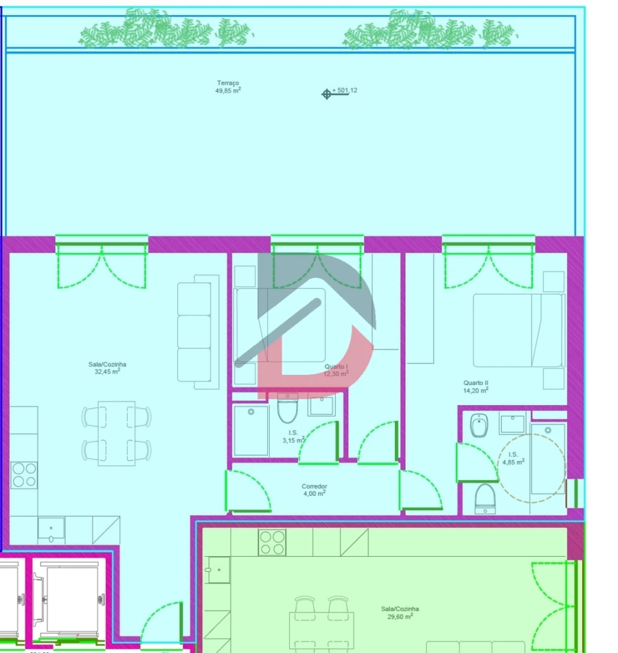 Apartamento T2 para Venda em Covilhã e Canhoso Foto 7
