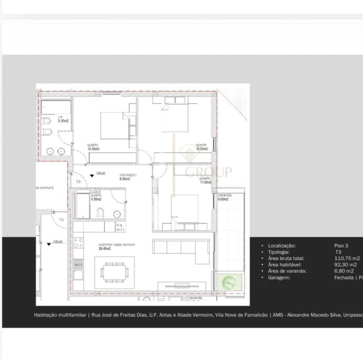 Apartamento T3 para Venda em Antas e Abade de Vermoim Foto 25