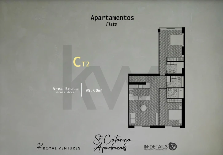 Apartamento T2 para Venda em Cedofeita, Santo Ildefonso, Sé, Miragaia, São Nicolau e Vitória Foto 4