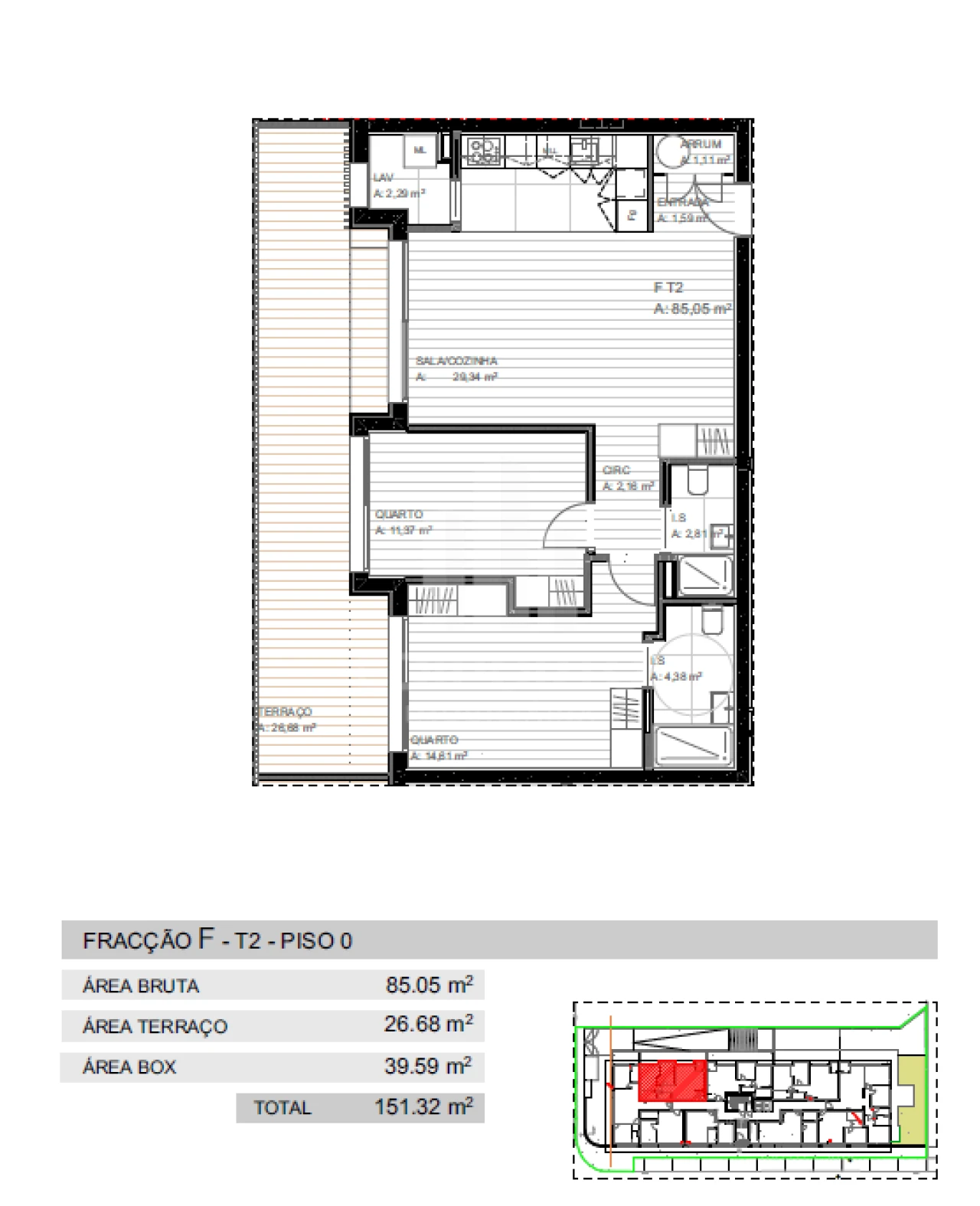 Apartamento T2 para Venda em Grijo Foto 2