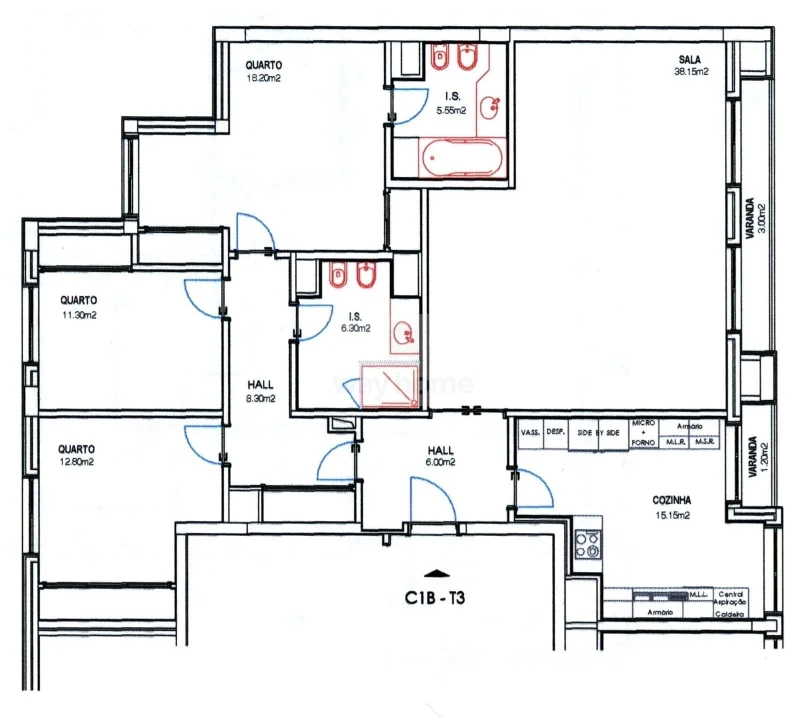 Apartamento T3 para Venda em Alcantara Foto 35