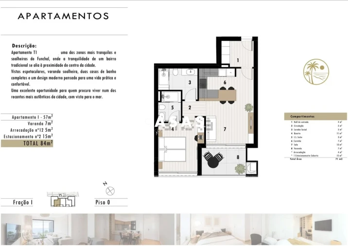 Apartamento T1 para Venda em Funchal (Santa Maria Maior) Foto 5