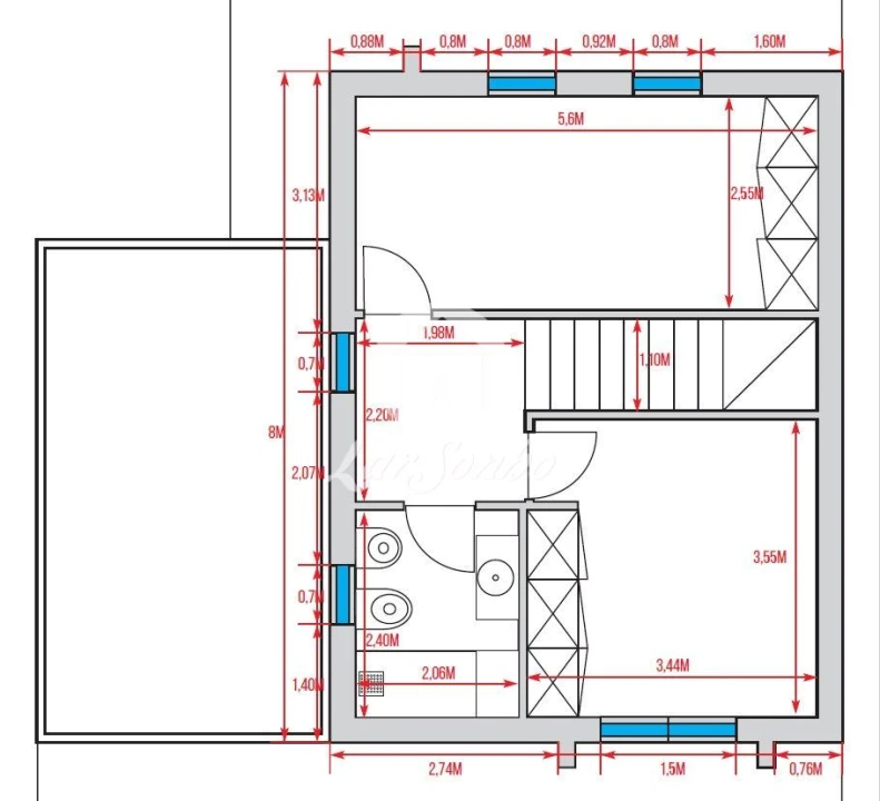 Moradia T2 para Venda em Lijo Foto 14