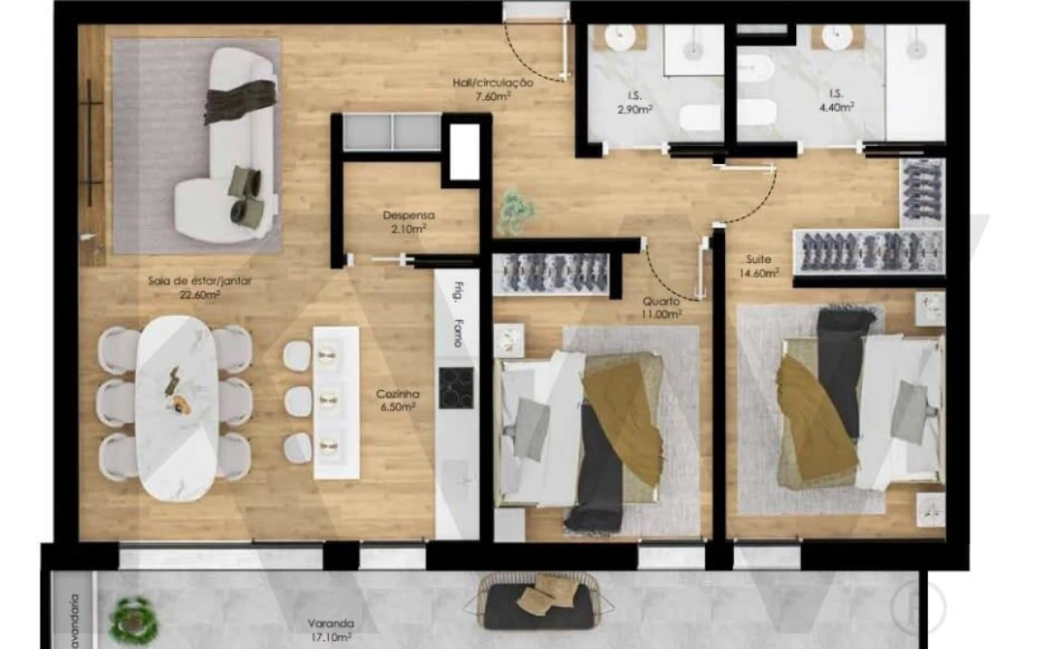 Apartamento T2 para Venda em Pombal Foto 3