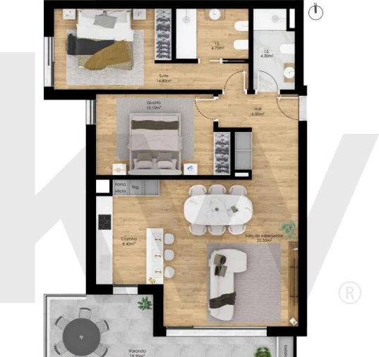 Apartamento T2 para Venda em Pombal