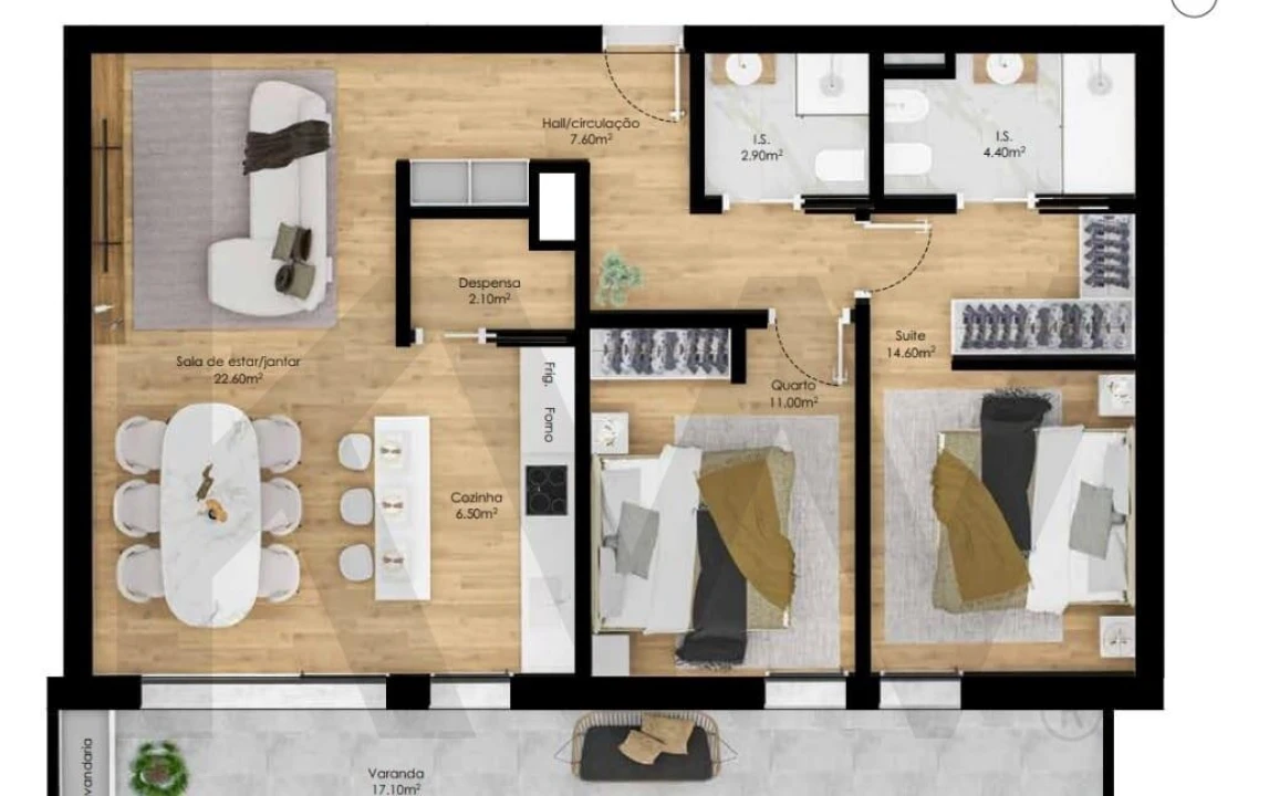 Apartamento T2 para Venda em Pombal Foto 3