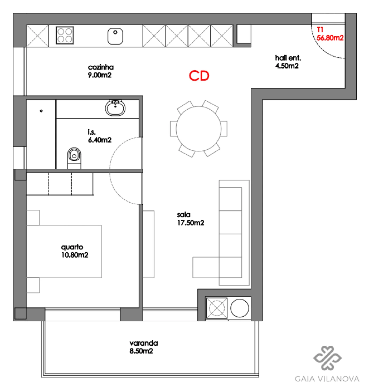 Apartamento T1 para Venda em Valadares Foto 16