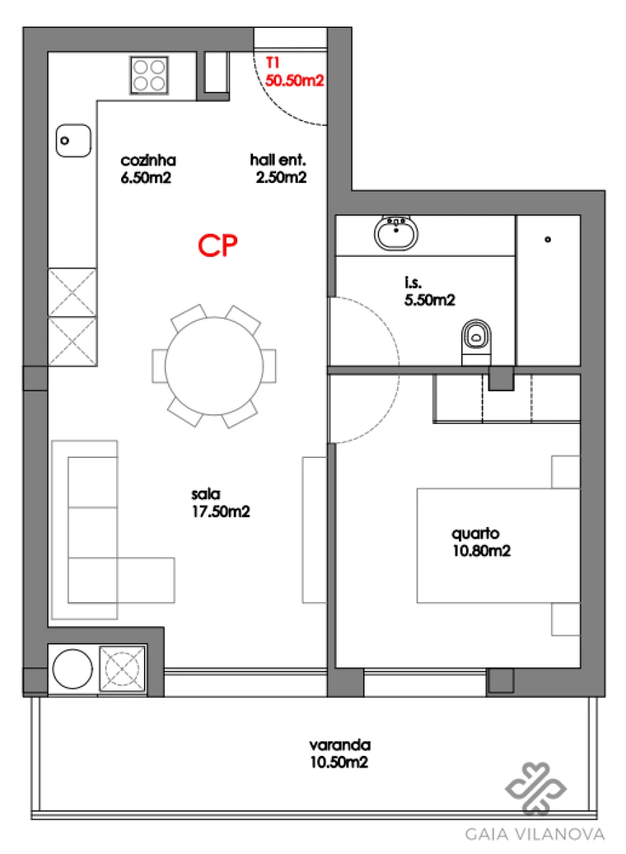 Apartamento T1 para Venda em Valadares Foto 16
