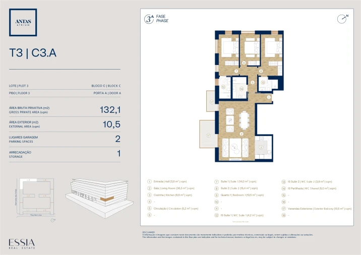 Apartamento T3 para Venda em Campanhã Planta 1