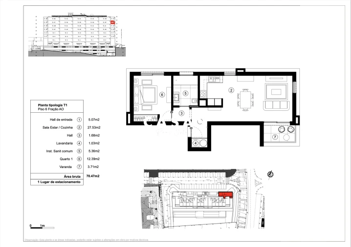 Apartamento T1 para Venda em São Martinho Foto 29