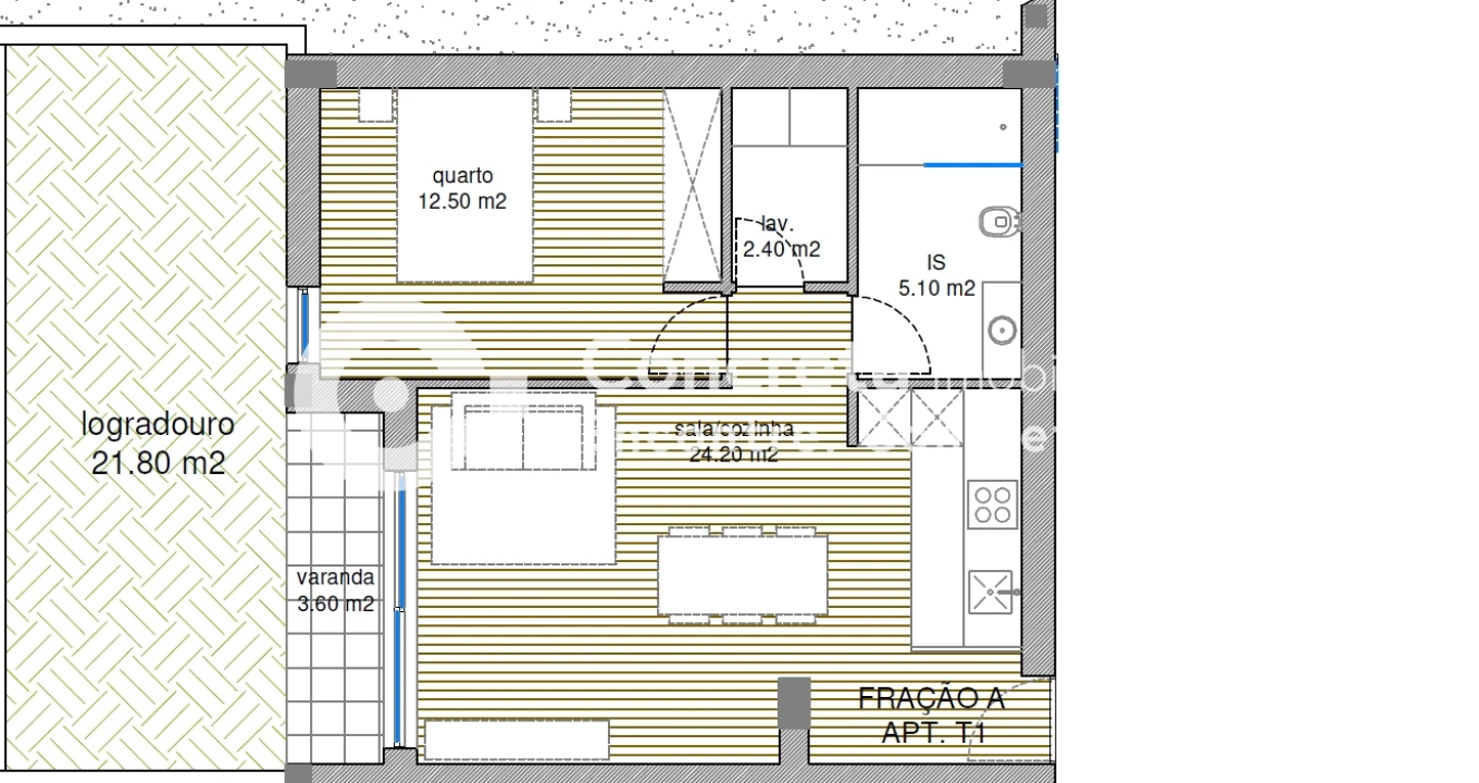 Apartamento T1 para Venda em Manhente Foto 8