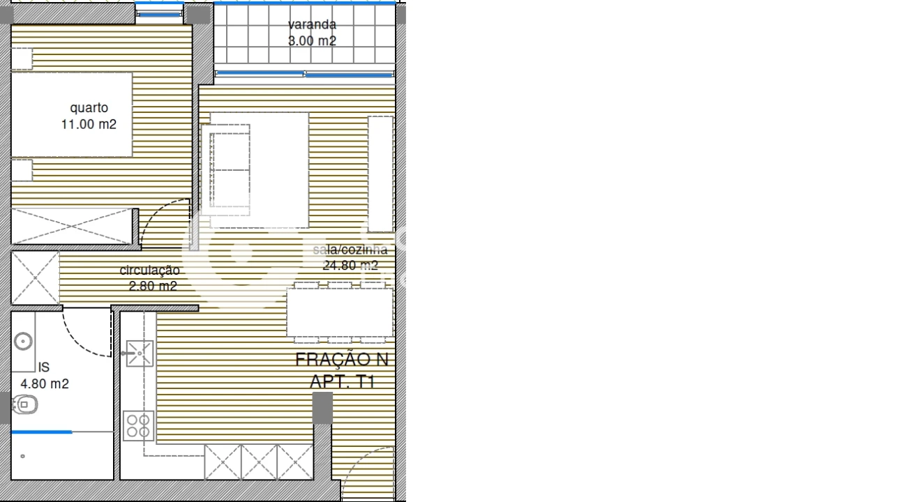 Apartamento T1 para Venda em Manhente Foto 8