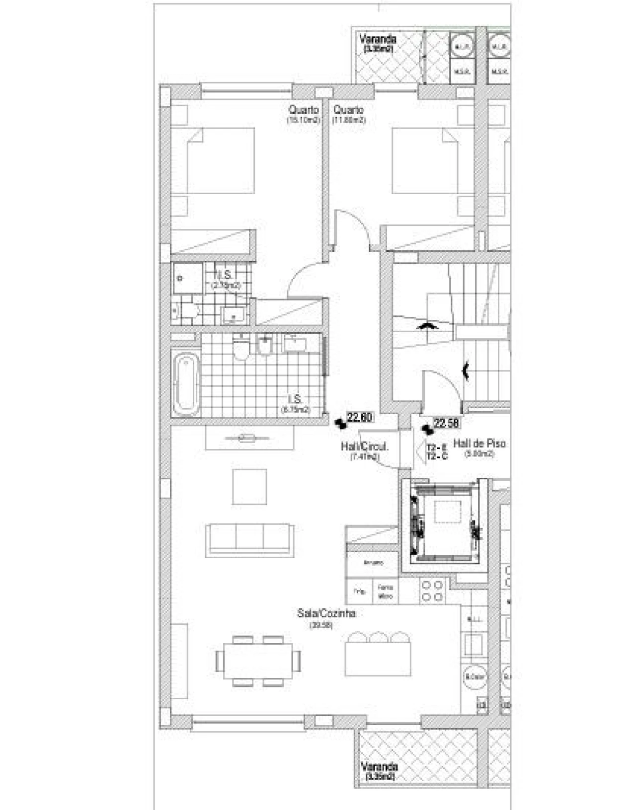 Apartamento T2 para Venda em Glória e Vera Cruz Foto 17