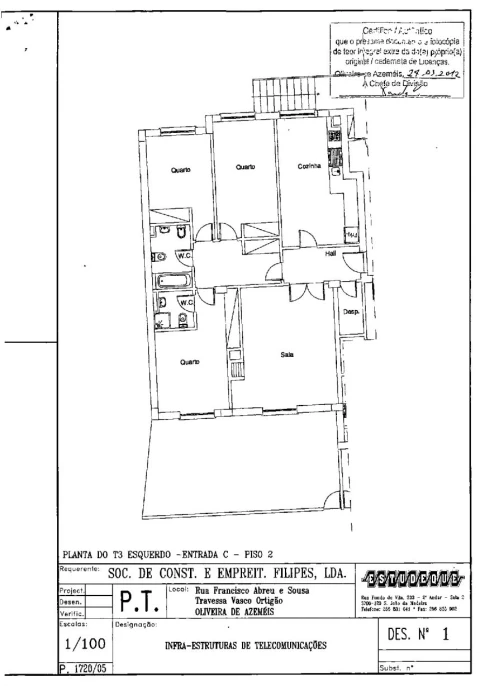 Apartamento T3 para Venda em O. Azeméis, Riba-Ul, Ul, Macinhata Seixa, Madail
