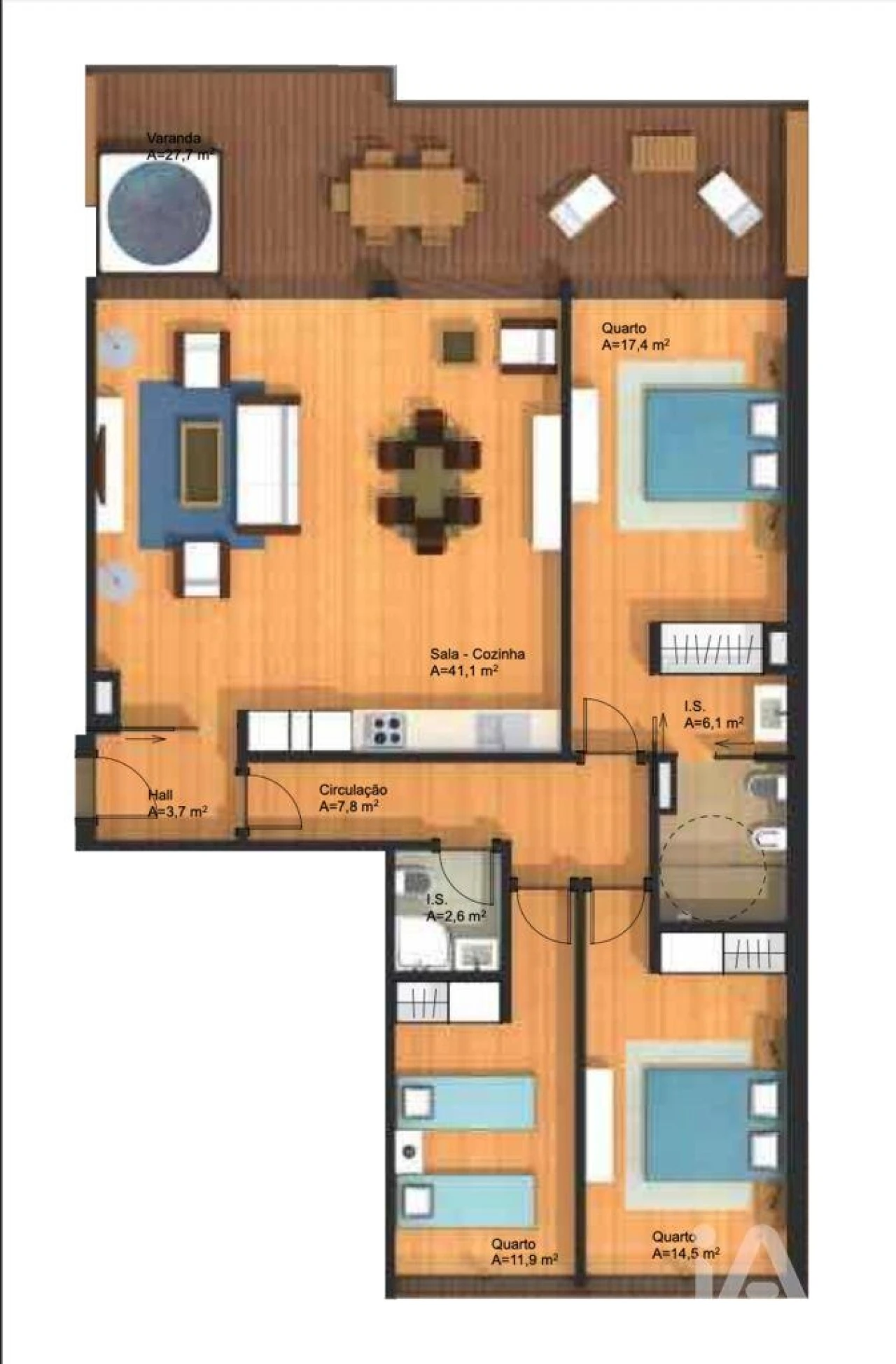 Apartamento T3 para Venda em Alcochete Foto 24