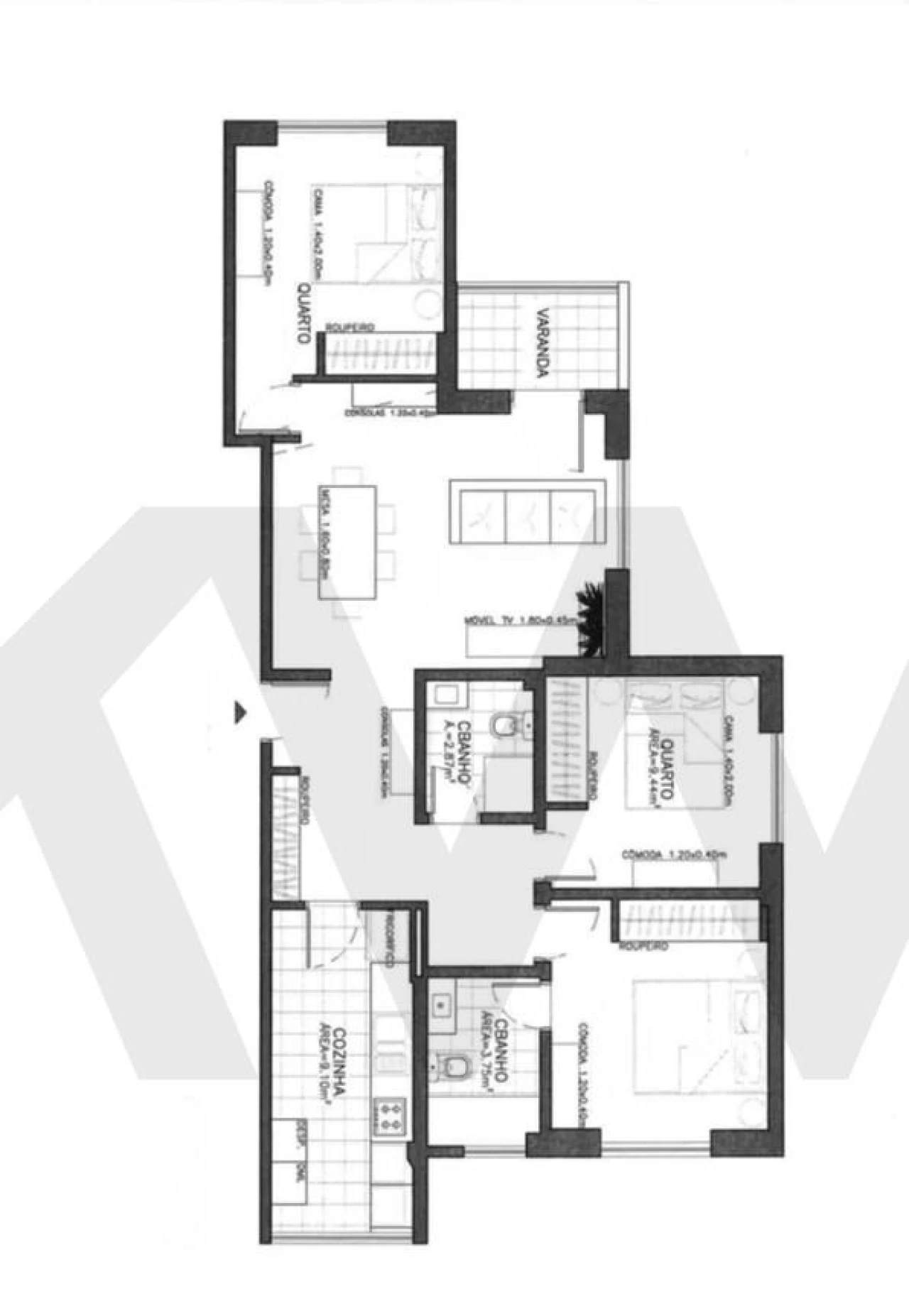 Apartamento T3 para Venda em Carcavelos e Parede Foto 16