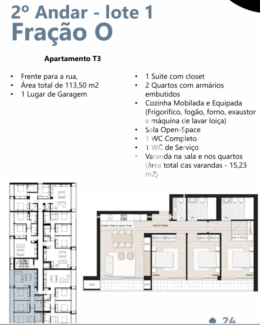 Apartamento T3 para Venda em Darque Foto 7