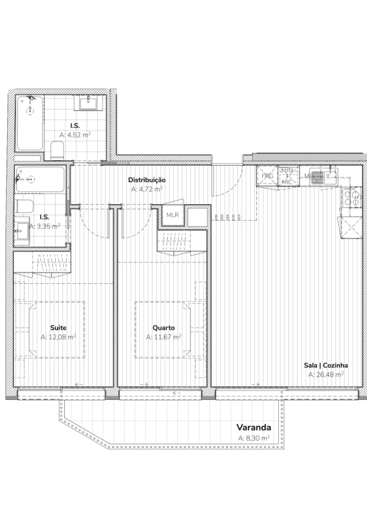Apartamento T2 para Venda em Mafamude e Vilar do Paraíso Foto 18
