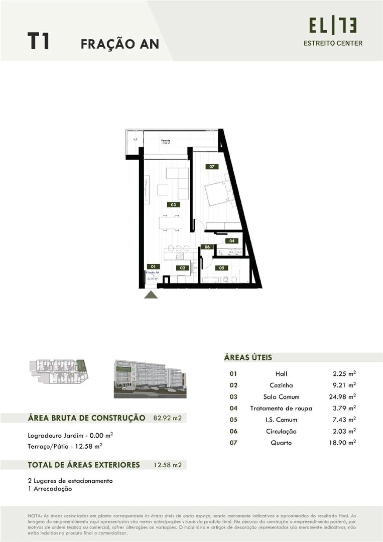 Apartamento T1 para Venda em Estreito de Camara de Lobos Foto 9