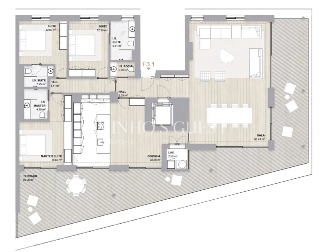 Apartamento T3 para Venda em Aldoar, Foz do Douro e Nevogilde Foto 13