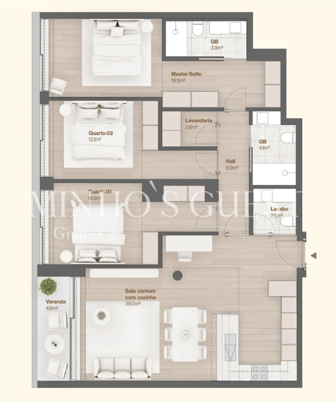 Apartamento T3 para Venda em Vila do Conde Foto 16