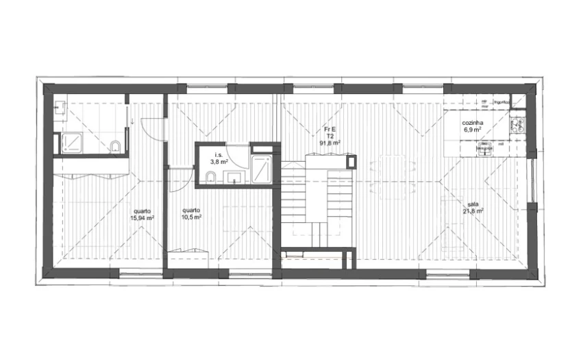 Apartamento T2 para Venda em Ramalde Planta 1